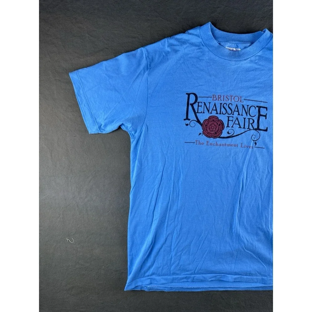 Vintage 80s Bristol Renaissance Faire Hanes Fifty Fifty USA T-Shirt XL